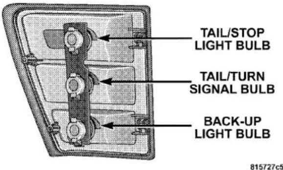 TAIL/STOP LIGHT BULB TAIL/TURN SIGNAL BULB BACK-UP LIGHT BULB 815727c5