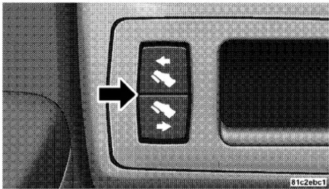 JEEP Grand Cherokee SRT (2008) - ADJUSTABLE PEDALS — IF EQUIPPED - 1