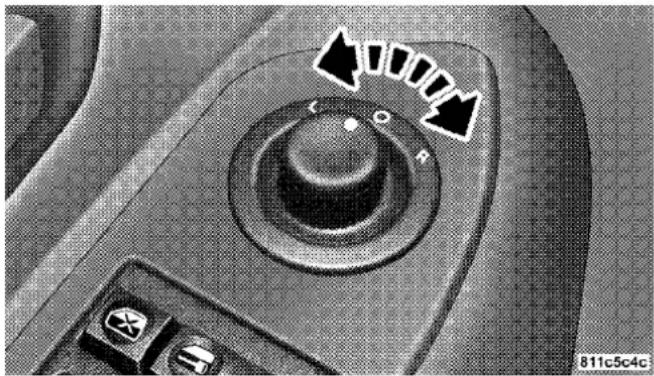JEEP Grand Cherokee SRT (2008) - Power Remote Control Outside Mirrors - 1