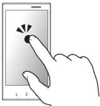 PANASONIC Eluga DL1 - Tapping and holding Flicking - 1