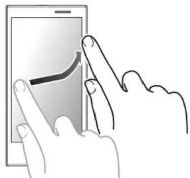 PANASONIC Eluga DL1 - Tapping and holding Flicking - 2