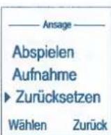 OLYMPIA Easy Answer - Ansage auf Werkseinstellung zurücksetzen - 1