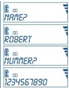 NAME? ROBERT NUMMER? 1234567890