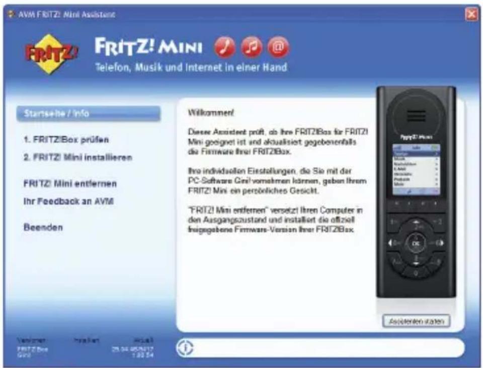 AVM FRITZ!Mini - Einrichtungsassistent starten - 1