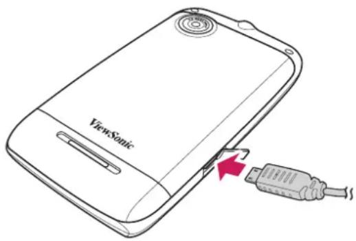 VIEWSONIC V350 - Akku aufladen - 1