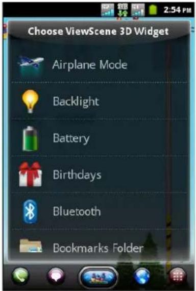 VIEWSONIC V350 - Ein Widget hinzufügen - 1