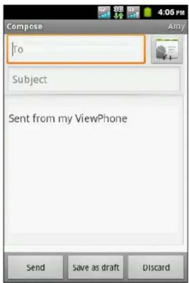 VIEWSONIC V350 - E-Mail über Kontakte versenden - 1