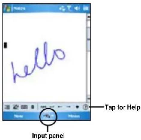 hello Input panel Tap for Help
