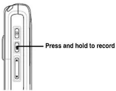 Press and hold to record
