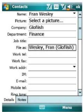ACER DX900 - Creating a Contact - 3