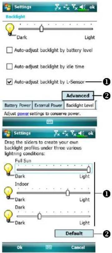 ACER DX900 - Tap → SettingsSetSystemSystemBacklightBacklightBacklight - 1