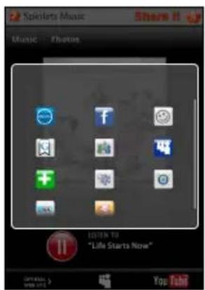 ACER BeTouch E400 - Sharing your Spinlets - 2