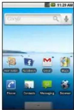 ACER BeTouch E400 - The extended Home screen - 3
