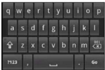 ACER BeTouch E400 - Android keyboard - 1