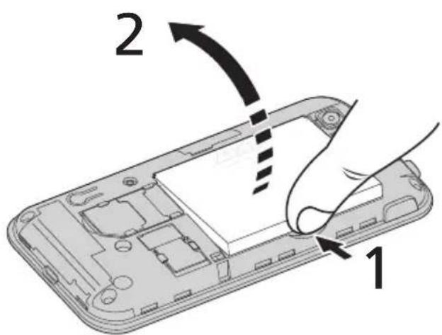 ACER BeTouch E400 - Removing the battery - 1