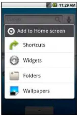 ACER BeTouch E400 - Widgets - 1