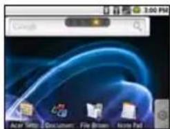 ACER BeTouch E130 - The extended Home screen - 4