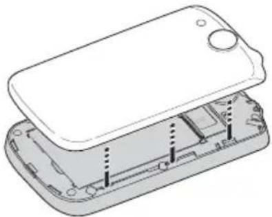 ACER BeTouch E130 - Installing the battery - 3