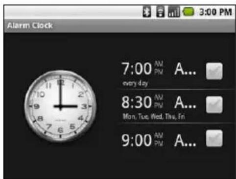 ACER BeTouch E130 - Setting alarms - 1