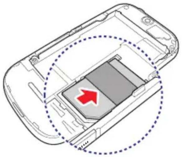 ACER BeTouch E110 - Einsetzen einer SIM-Karte oder microSD-Karte - 1