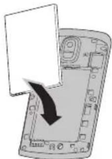 ACER BeTouch E210 - Einsetzen des Akkus - 2