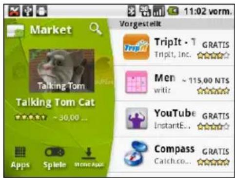 Market Talking Tom Cat ~ 30,00 ... Vorgesteilt TripIt - T GRATIS Tripit, Inc. ★★★★☆ Men ~ 115,00 NTS witiz ★★★★☆ YouTube GRATIS InstantE... ★★★★☆ Compass GRATIS Catch.co... ★★★★☆ Apps Spiele MoreApp