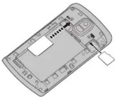 ACER BeTouch E210 - Einsetzen einer SIM-Karte und microSD-Karte - 1