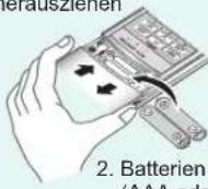 PANASONIC CS-E9DKEW - Vorbereitung der Fernbedienun - 3