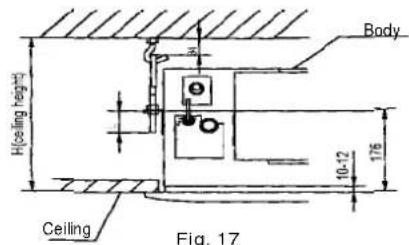 H(ceiling height) Ceiling Fig. 17 Body 10-12 176