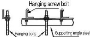 Hanging screw bolt Hanging bolts Supporting angle steel