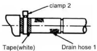 clamp 2 Tape(white) Drain hose 1