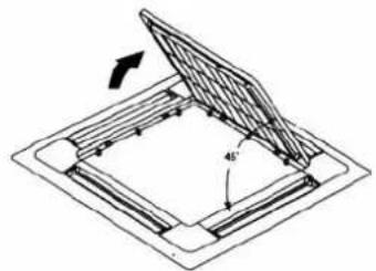 Technical line drawing of a mechanical assembly with a 46-degree angle标注 (no text or symbols)