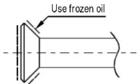 Use frozen oil