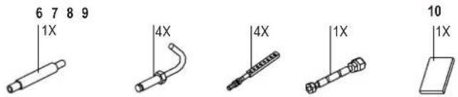 6 7 8 9 1X 4X 4X 1X 10 1X