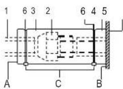 1 6 3 2 6 4 5 A C B