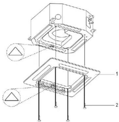 MIDEA MMCAD-SERIE - MONTAGE DER ZIERBLENDE - 3