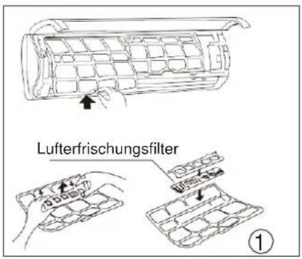 MIDEA 2M-46K - Reinigung des Luftfilters - 1