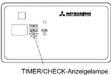 MITSUBISHI TIMER CHECK RUN TIMER/CHECK-Anzeigelampe