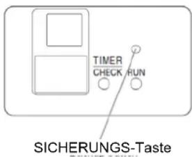 TIMER CHECK RUN SICHERUNGS-Taste