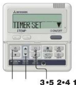 TIMER SET TEMP ON/OFF 3·5 2·4 1