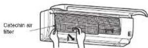 MITSUBISHI MSZ-GB35VA - Air cleaning filter replacement (about once every year) - 1