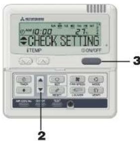 10:00 21 CHECK SETTING TEMP GON/OFF 3 2 10 21 3 2