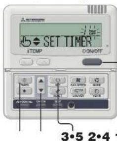 SET TIMER ITEMP ON/OFF 3·5 2·4 1