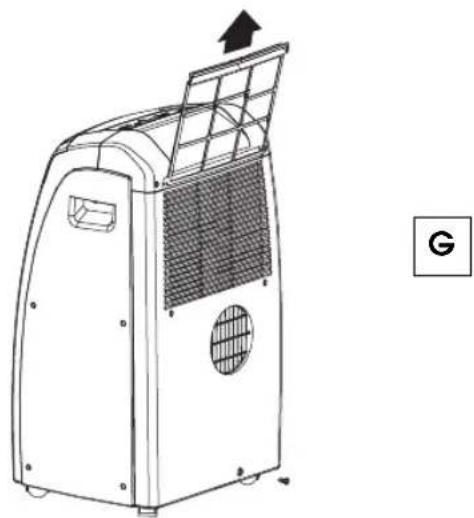 DELONGHI PAC CQ 82 - REINIGUNG DER LUFTFILTER - 1