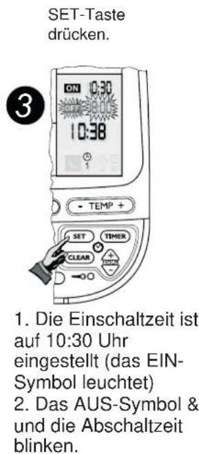 AIRWELL Florida FLO DC Inverter - TIMER-EINSCHALTZEIT EINSTELLEN - 3