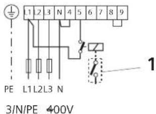 1 1 2 3 N 4 5 6 7 8 9 PE L1L2L3 N 3/N/PE 400V 1