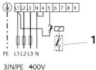 L1 2 3 N 4 5 6 7 8 9 PE L1 L2 L3 N 3/N/PE 400V