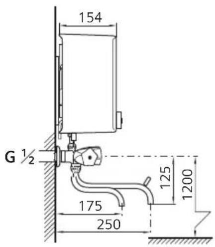 154 G ½ 175 250 125 1200