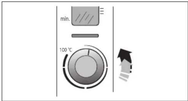 min. 100 °C