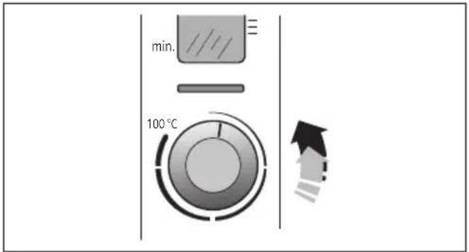 min. 100 °C